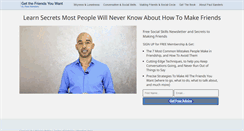Desktop Screenshot of getthefriendsyouwant.com