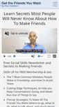 Mobile Screenshot of getthefriendsyouwant.com